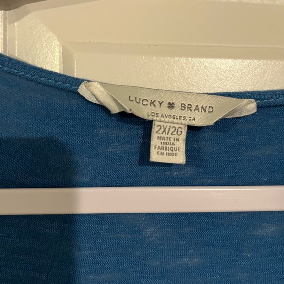 ❌SOLD❌ Lucky Brand Top - 2X - Picture 3 of 10